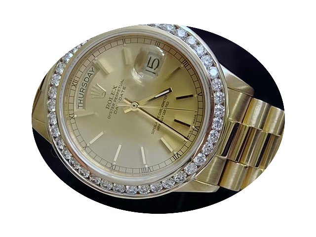 Rolex 18k Gold Day-date President Champa...
