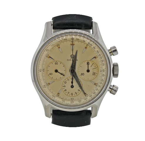 Omega Stainless Steel Hand Wind Chronogr...