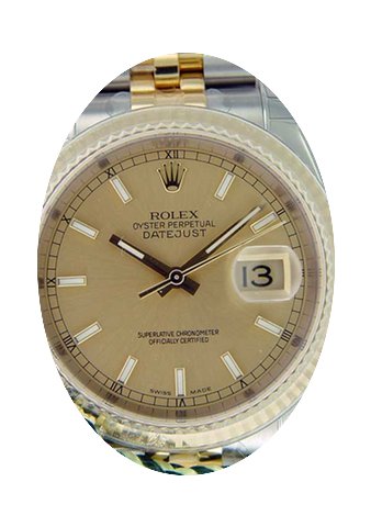 Rolex Mens Datejust 2-Tone Watch 116233...