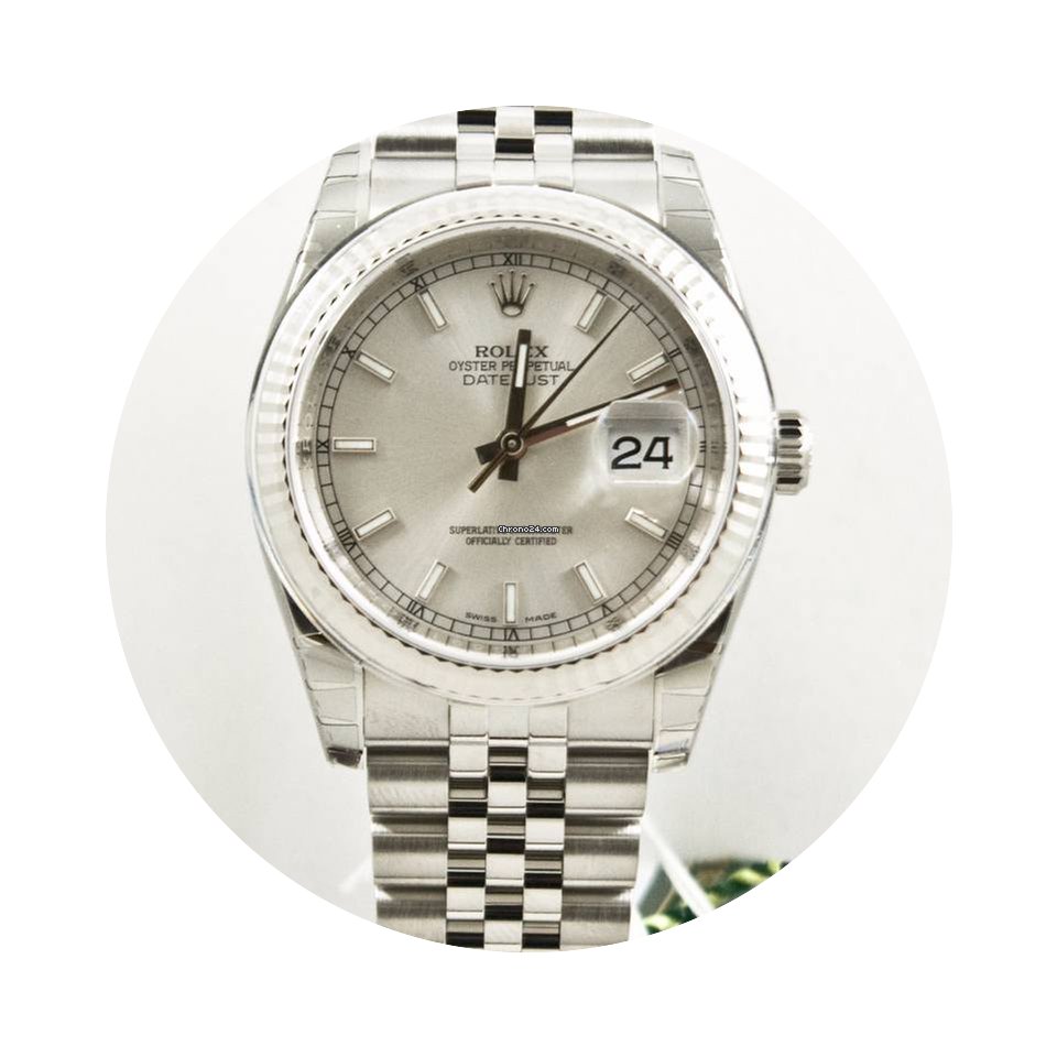 Rolex Datejust 36mm 116234 Silver Dial B...