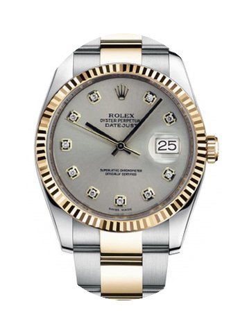 Rolex New Style Datejust Two Tone Fluted...