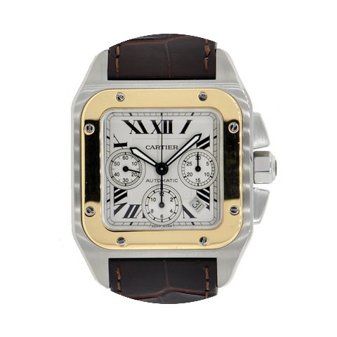 Cartier SANTOS 100 XL Steel & 18K Go...