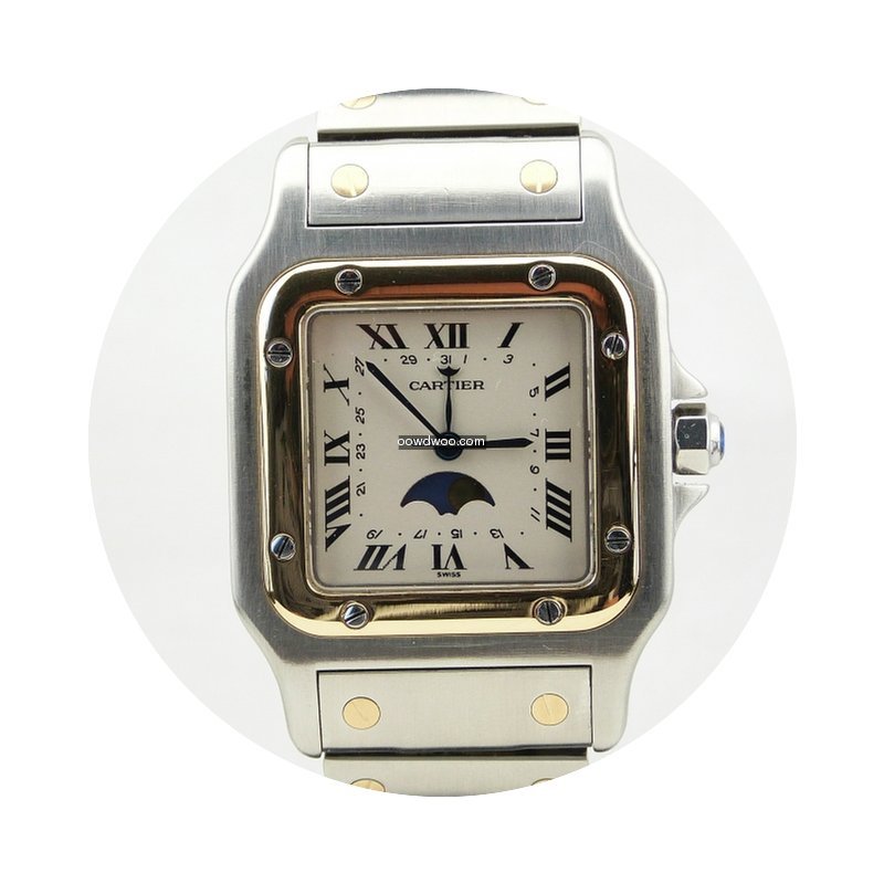 Cartier Santos Monn Phase Date...