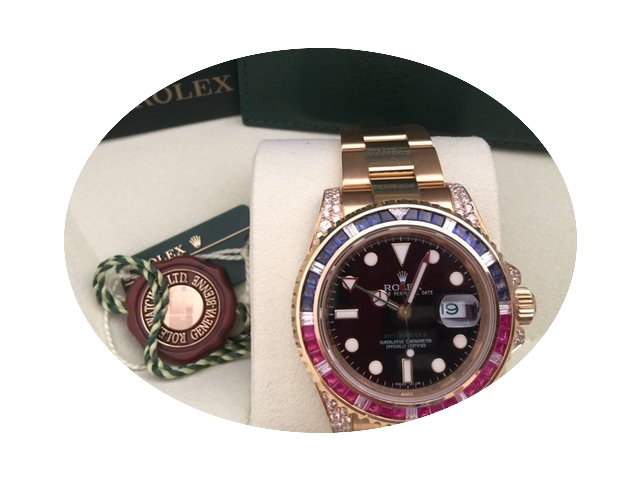 Rolex 2011 rolex 18k gmt model 116718ln ...