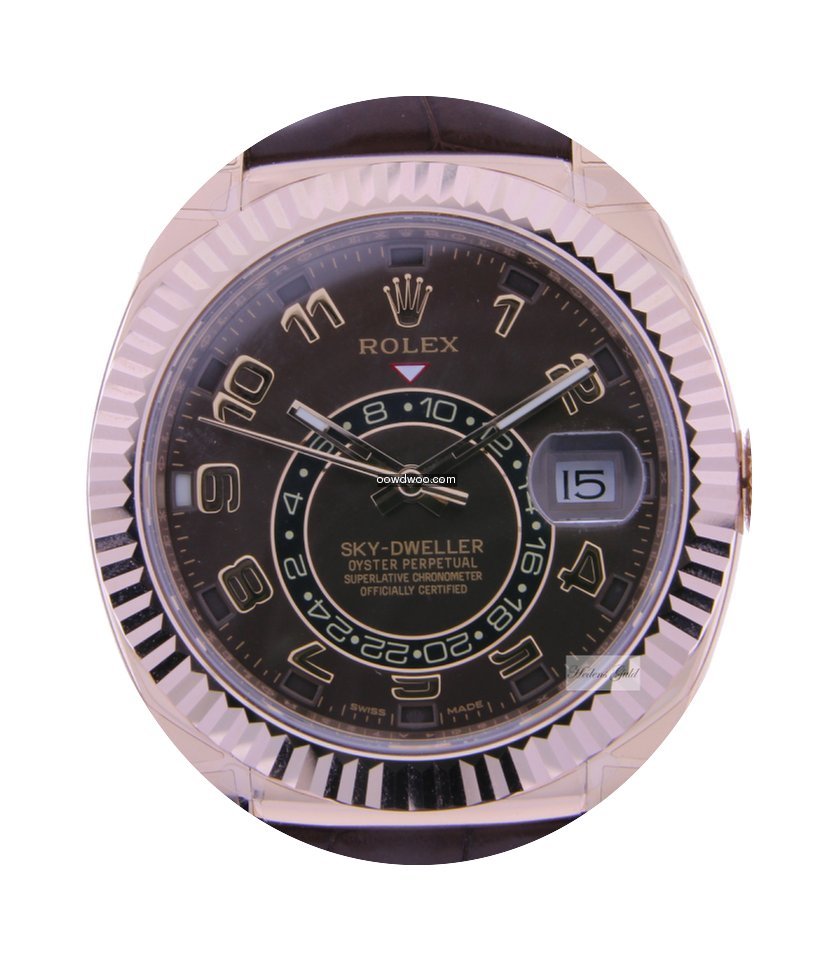 Rolex Sky-Dweller Rosegold Chocolate...
