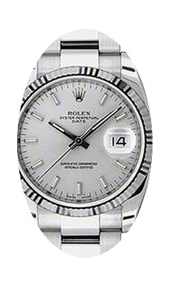 Rolex Oyster Perpetual 115234-SLVSFO 34m...