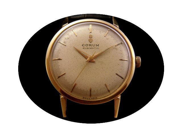 Corum Vintage 18k Gold Rubimatic 50's...
