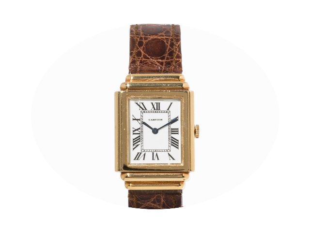Cartier Step Case Vintage Wristwatch, Sw...