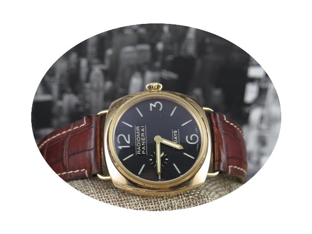 Panerai PAM 197 8 Day Radiomir Rose Gold...