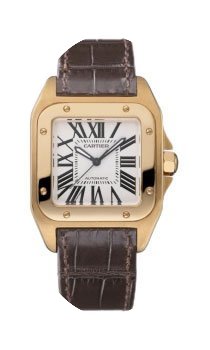 Cartier SANTOS 100 MEDIUM ROSE GOLD AUTO...
