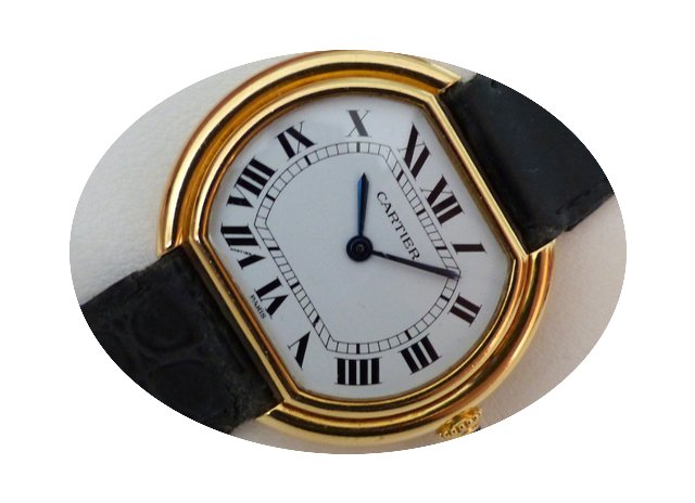Cartier Ellipse Handaufzug - Gold 750 - ...