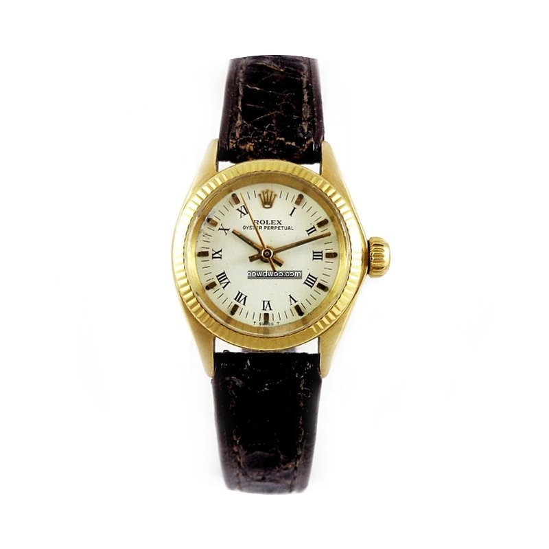 Rolex Ladies OYSTER PERPETUAL 18k Y.Gold...