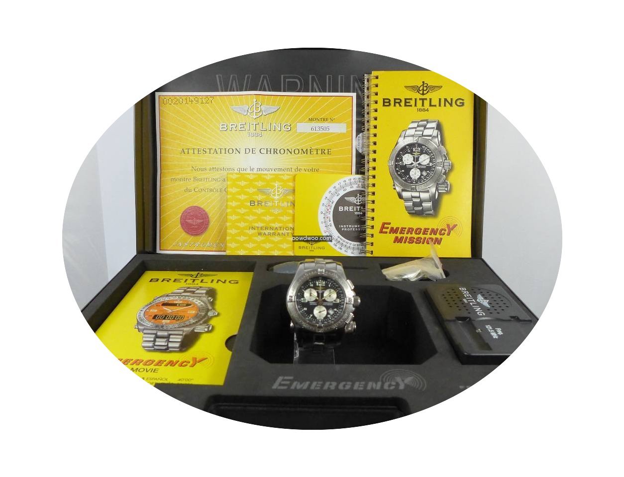 Breitling Emergency STAHL von 2002 KOMPL...