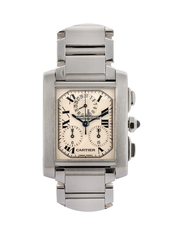 Cartier Tank Francaise Chronoflex In Acc...