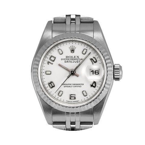Rolex Datejust Stainless Steel White Ara...