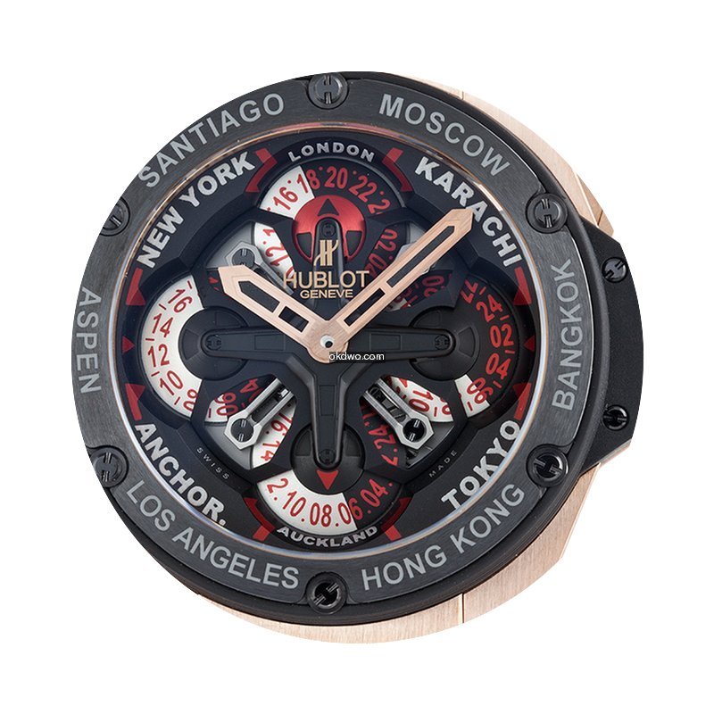 Hublot King Power Unico GMT Red Gold 48m...
