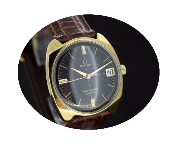 Omega Seamaster Cosmic Black Dial Automa...