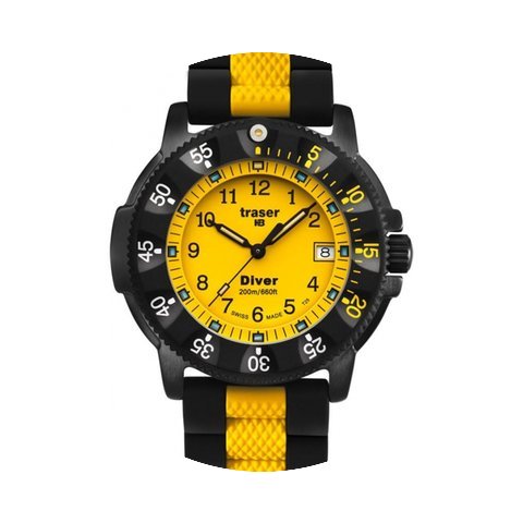 Traser H3 Lady Diver mit Silikonband sch...
