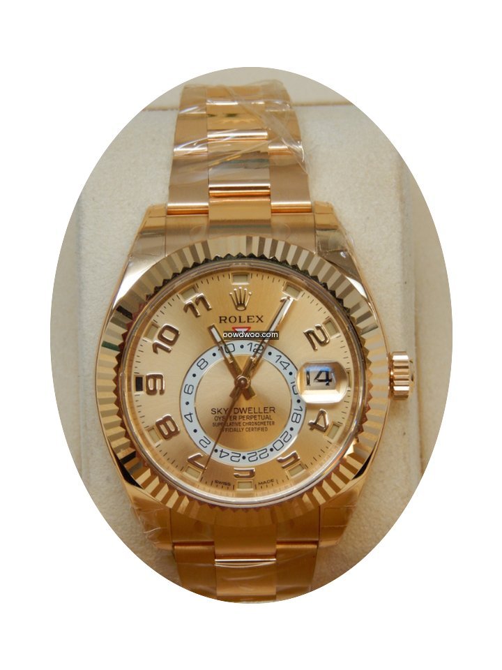Rolex Sky-Dweller 326938 Champagne Arabi...