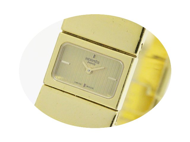 Hermès Loque Gold Plated Quartz Ladies ...