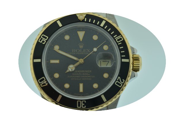 Rolex SUBMARINER 16803 ACCIAIO ED ORO BL...