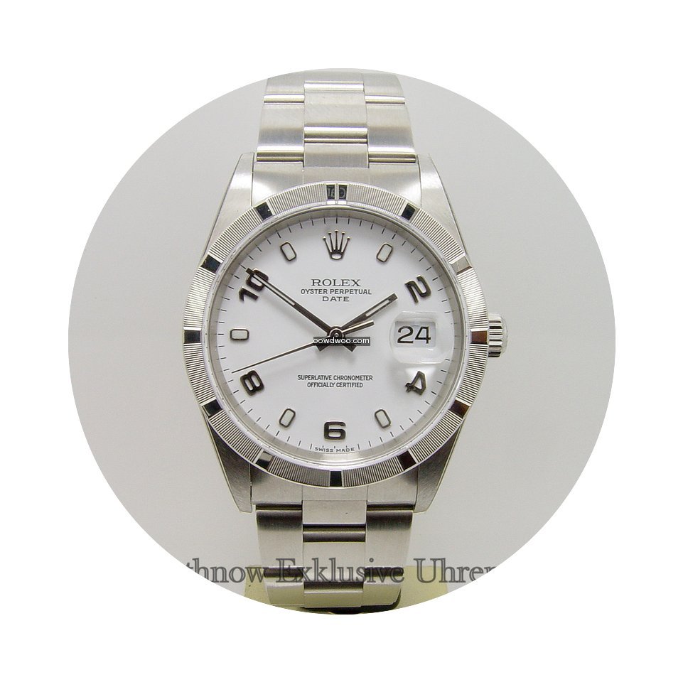 Rolex Oyster Date Stahl 34mm 