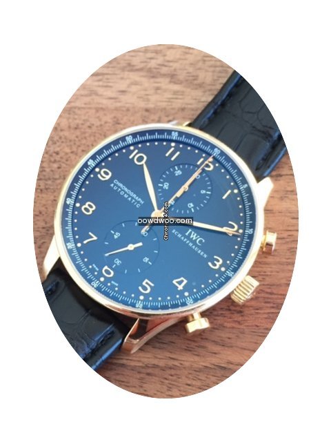 IWC Portugaise Rose Gold Black Dial Full...