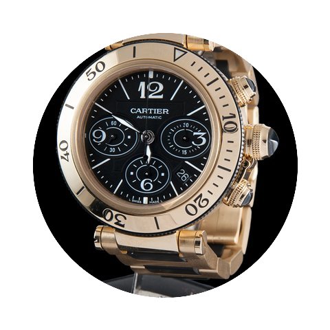 Cartier PASHA SEATIMER CHRONOGRAPH YELLO...