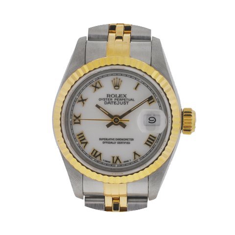 Rolex 69173 Datejust Two Tone White Dial...