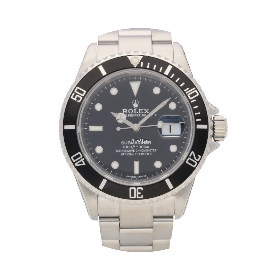 Rolex Submariner Date 16610T- Black Dial...