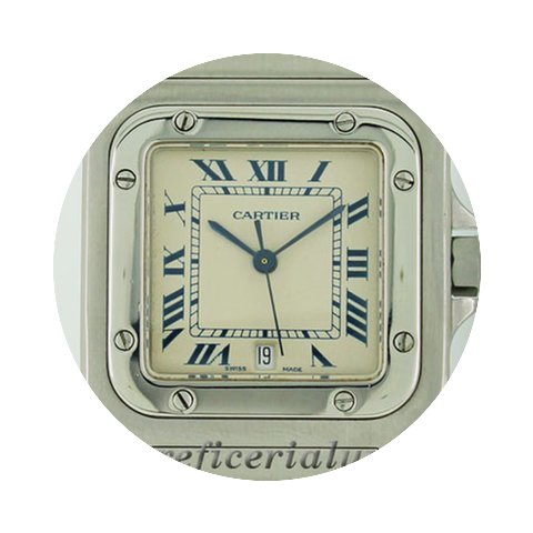 Cartier Santos Galbee Medio 987901...