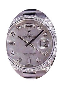 Rolex Day-Date 36 118389-MOPDDP White Mo...