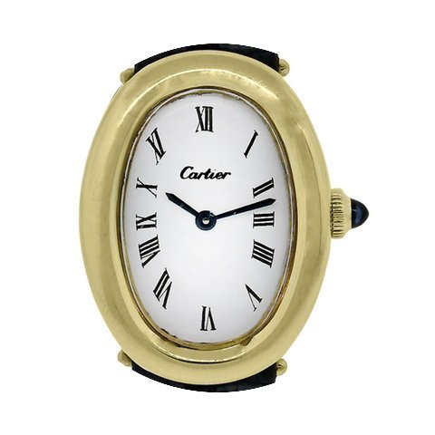 Cartier Baignoire 18k Gold on Leather La...