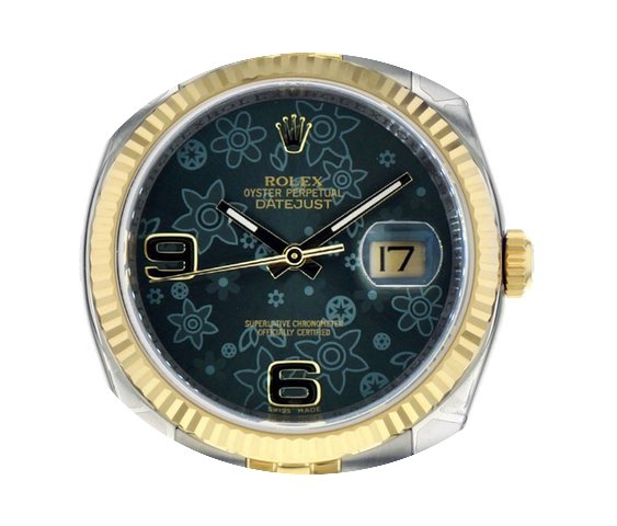 Rolex DATEJUST 36 Steel Yellow Gold Gree...