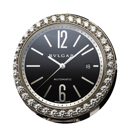 Bulgari 18k White Gold Diamond Bezel B&a...