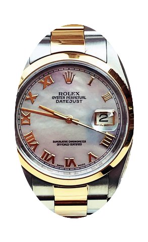 Rolex Men's Datejust Two-tone Mother Of ...