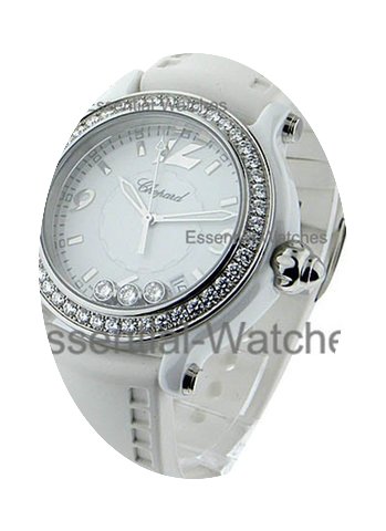 Chopard Happy Sport White Ceramic with D...