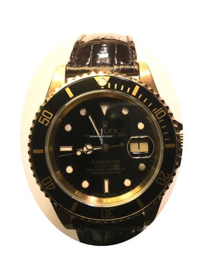 Rolex Submariner Oro/Pelle...