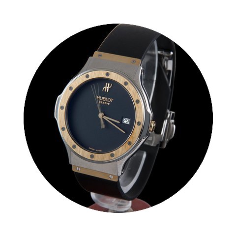 Hublot classic steel and gold men size...