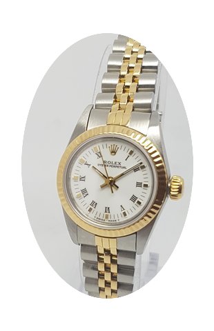 Rolex 7193 Ladies 18K Gold & Steel W...