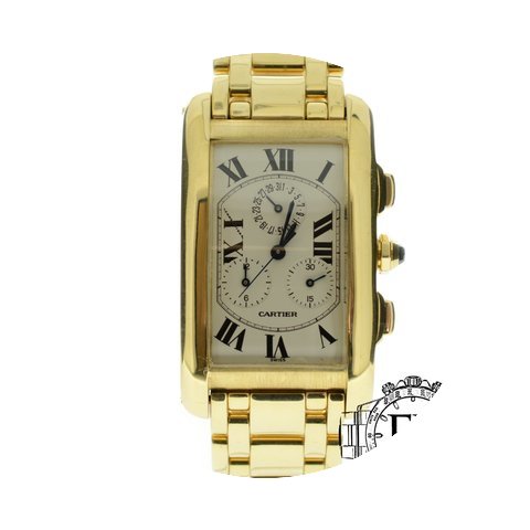 Cartier Tank Americaine Yellow Gold Larg...