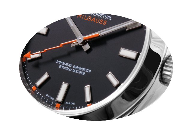 Rolex Milgauss SS Black Luminescent Dial...
