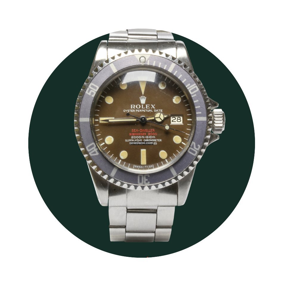 Rolex Sea-Dweller Double red Tropical br...
