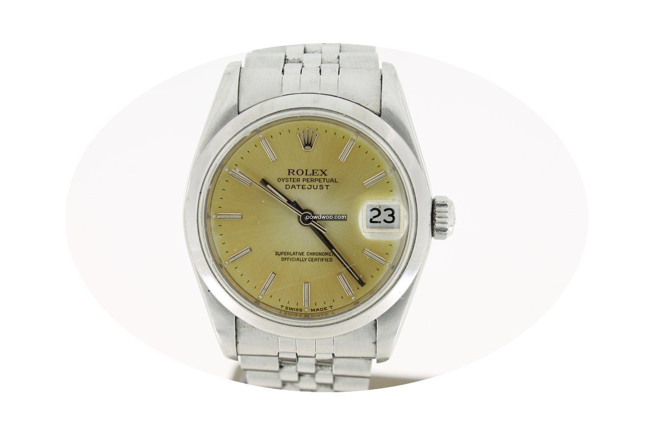 Rolex Datejust Steel 31mm Yellow Dial(BO...