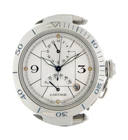Cartier Pasha Gmt Power Reserve 2388 Ste...