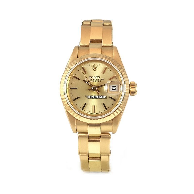 Rolex Lady DATEJUST 18k Y/G Champagne Di...