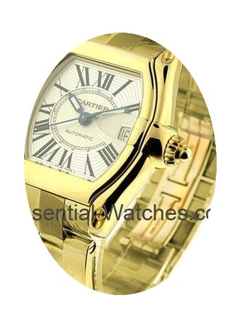 Cartier Roadster Mens Yellow Gold on Bra...