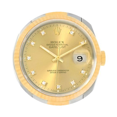 Rolex Datejust Steel 18k Yellow Gold Dia...