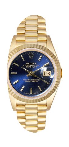 Rolex Women's President Yellow Gold Flut...