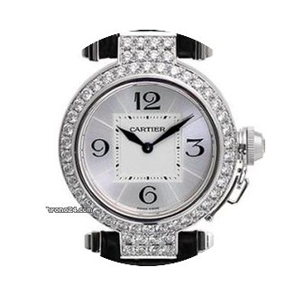 Cartier Pasha Diamond 18kt White Gold La...